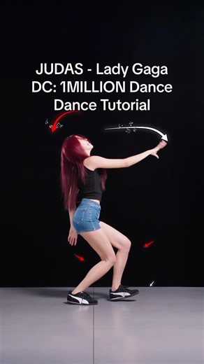 1MILLION Dance Studio’s Choreo Judas, Lady Gaga, slowed, mirrorred, with SingSinging #1million #judas @1MILLION