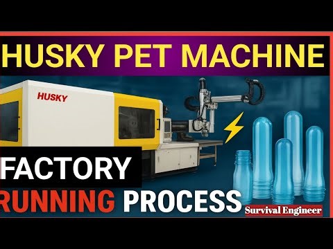 Husky PET Injection Molding Machine | Full Factory Running Process