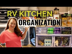 RV Rear Kitchen Organization Hacks & Tips (On a Budget)