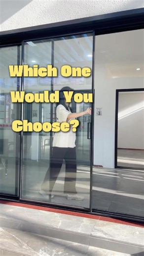 Different styles. Different feelings. 🚪✨ Same quality, different choices. Which one fits your project better? #slidingdoor #home #designer #homedesign #design #aluminum #factory #interiordesign #door #doors #america