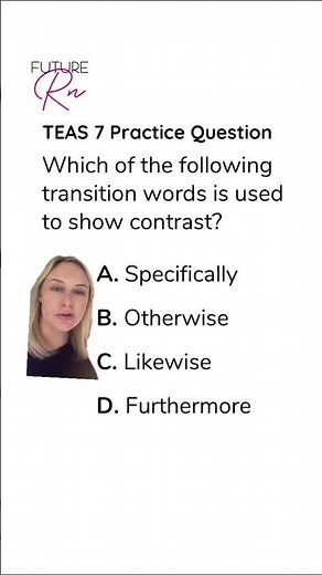 TEAS 7 Practice Question #futurern #teastest