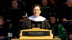 Famous commencement speakers crack jokes at graduation | PBS NewsHour