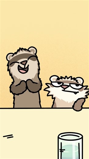Congratulations, you made it...for now! #animated #funny #animation #ferrets