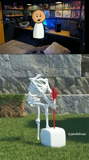 Minecraft Ultra realistic skeleton loop😱