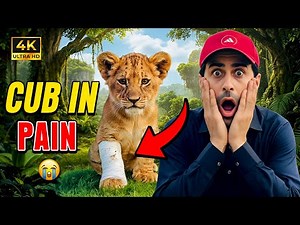 Injured Lion Cub Broken Leg Treatment at Waqas Wild Farm | Shocking Rescue! 💔