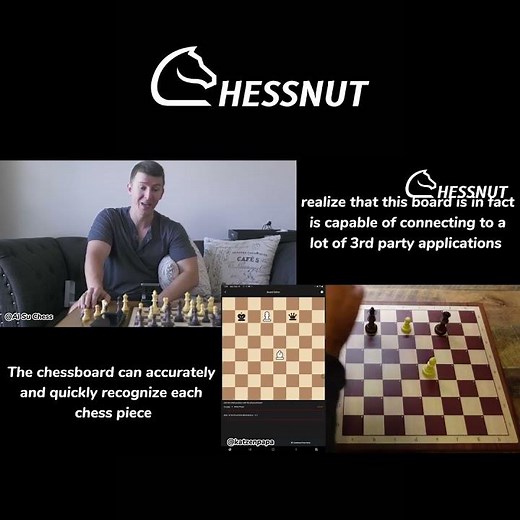 Want a connected electronic chessboard for online platforms?#chessnut