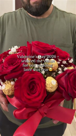 The most special Valentine’s Day yet 🥹💘🎀 #valentinesday #wedding #2026bride #bride #roses
