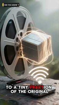 How a 2-Hour Movie Fits on Your Phone 😳📱 (Compression)#Streaming #Internet #Video #4K