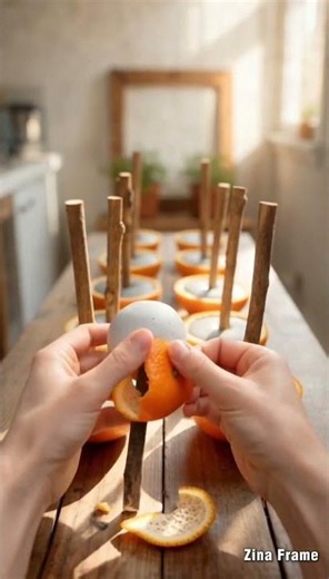 Orange Peel to Garden Mushrooms 🍊🍄 | Easy DIY Cement Mushroom Decor for Your Garden #diy #craft