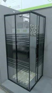 Solis Corner Shower Enclosure Black