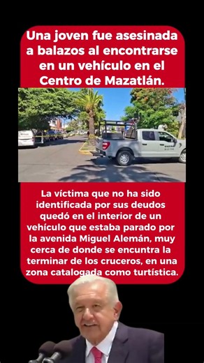 ¡Joven es asesinada a balazos en un carro!! #noticias #mexico #news #sinaloa #mazatlan #culiacan