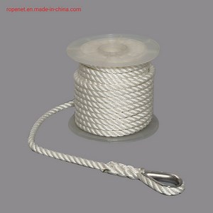 [Hot Item] 3 Strand Rope Anchor Line with Stainless Thimble