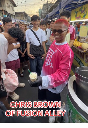 Meeting Chris Brown at Fusion Alley