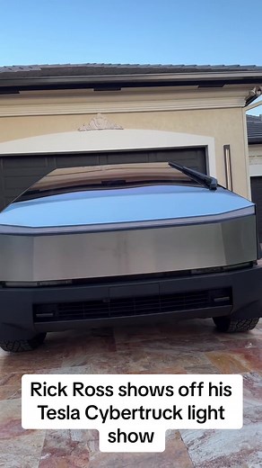Rick Ross' Tesla Cybertruck Light Show: Must-See Performance