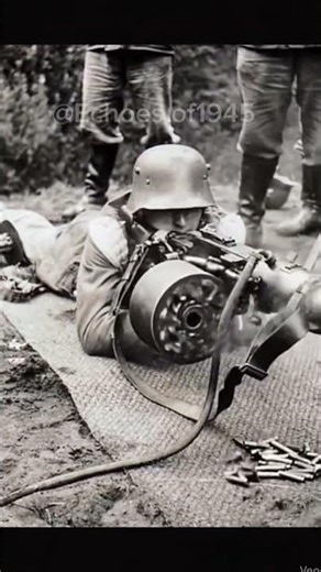 WW2 German MG Fire Test — Real Machine Gun Footage #shorts