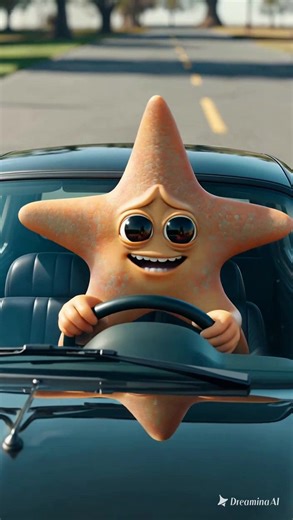 Starfish Behind the Wheel: A Fun Car Adventure