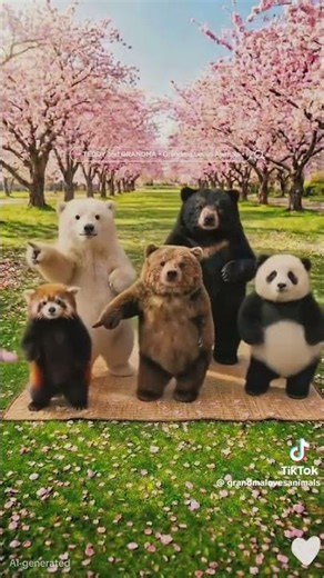 #五隻熊 Five bears 五頭のクマ #跳舞 Dance 踊る #第二集 Season 2 第二話 #櫻花 Cherry blossoms さくら #民國115年 2026 令和八年