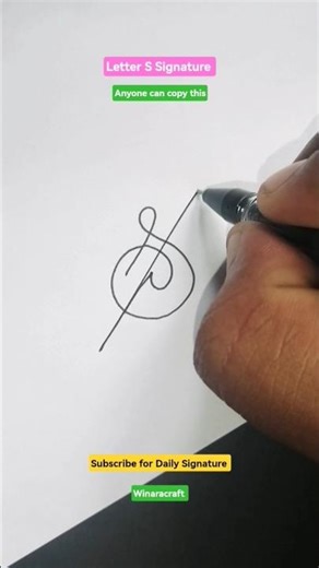 Letter S Signature Design | Stylish & Easy Handwritten Capital S Signature Tutorial