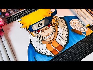 How to Draw Naruto Kyuubi Mode from Naruto | Step by Step Tutorial | Anime drawing