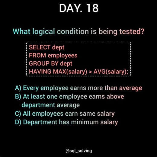 SQL | Comment your answer Follow for more #sql #sqldatabase #mysql #explore | Instagram
