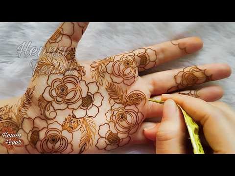 Latest Ramadan Bold Rose Mehndi Henna Design for 2026 EID｜Step by Step Tutorial｜Henna Fever