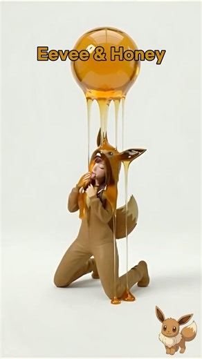 Eevee Moe Style | Cute AI Animation | Satisfying Visual