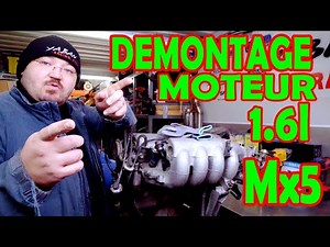 Demontage moteur 1.6 MAZDA mx5