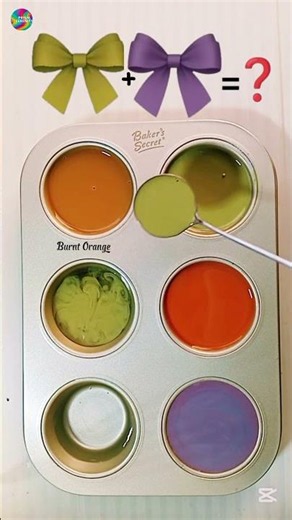 🌿 Olive Green + Vermilion Orange + Soft Lavender Purple | Artistic Harmony Color Mixing✨#colormixing