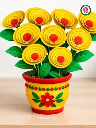 How to make Paper #Flower For Home Decoration Easy | DIY Flower Making | Handmade #Paper #Crafts