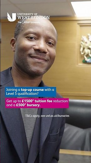 Discover our scholarships and bursaries for new students for 2026/27 | University of West London