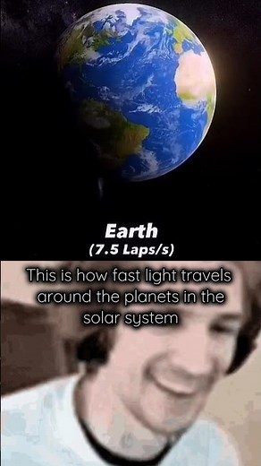 This is how fast light travels around the planets in the solar system #shorts #space