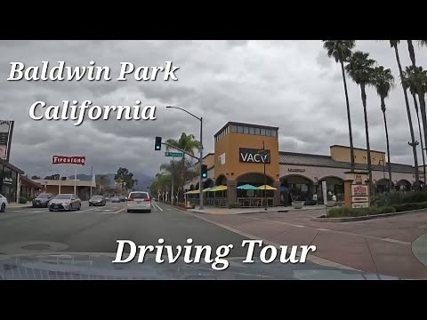 Driving Around Baldwin Park on a Cloudy Day | California | [4K] | Driving Tour | 2024 |