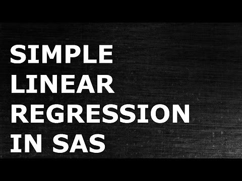 Simple Linear Regression in SAS | OLS || Data Science