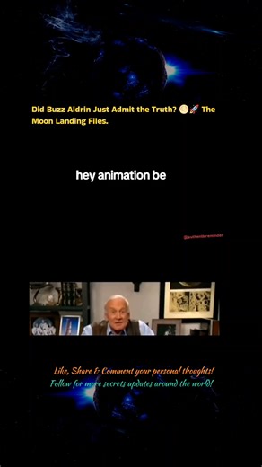 Did Buzz Aldrin Just Admit the Truth? 🌕🚀 The Moon Landing Files. The internet is buzzing over these clips of Buzz Aldrin! 😱 Is he revealing a 50-year-old secret, or is there more to the story than meets the eye? 🛰️ From "extraterrestrial pranks" to mysterious interviews, the second man on the moon has some explaining to do. We’re diving deep into these viral moments that have sparked endless debate across the globe. 🌎✨ What do YOU think? Is this a confession or just classic Buzz humor? 👇 W