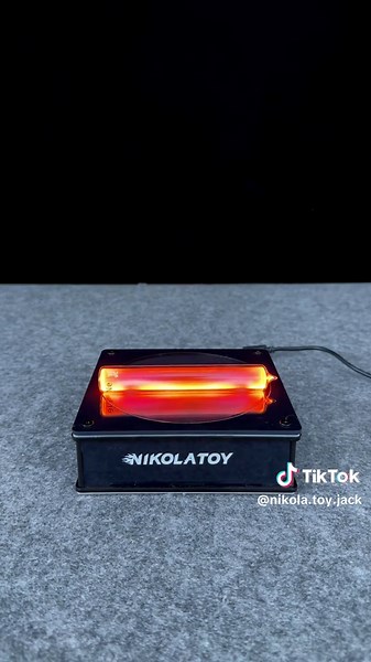 Tesla plasma reaction glass sealed rare gas light-emitting tube