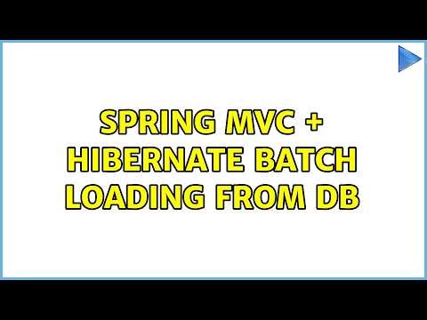 Spring MVC + hibernate batch loading from db