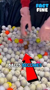⛳️🧼 How Golf Courses Clean Thousands of Balls with Special Washing Machines #facts #reels #virals | Factfine
