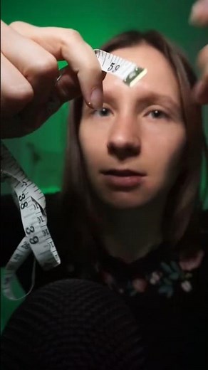 ASMR Measuring and Inaudible counting 📐 #asmr #inaudiblewhispering #shorts #relax #fastasmr #tingles