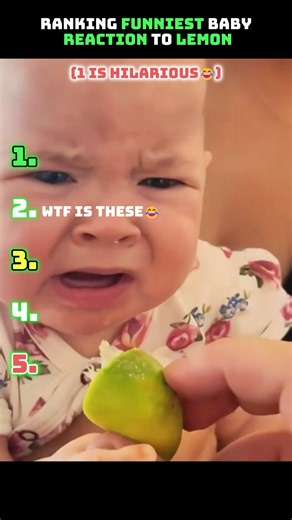 Ranking cutest baby lemon reactions ever