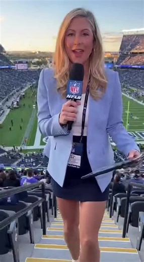 NFL Reporter Falls Down During Live Broadcast