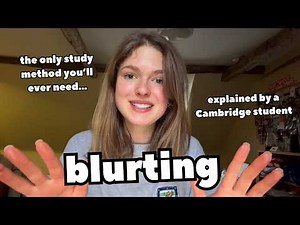 Exactly how to use BLURTING | explaining the neuroscience | the best study method I use every day