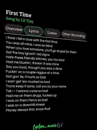 Lil Tjay - First Time Lyrics & Music