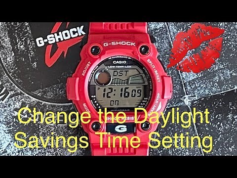 Change the Daylight Savings Time Setting on your G-Shock Casio Watch.￼