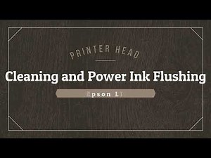 Epson L120 - Printer Head Cleaning and Power Flushing