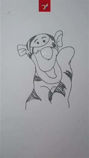 Tigger Drawing #shorts #drawing#foryou