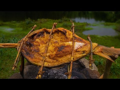 Roasted Fish in Nature ASMR | Cooking In Nature