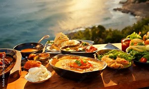 Culinary Travel Adventure: Tasting Exotic Flavors from Around the World in 4K hyperrealistic video