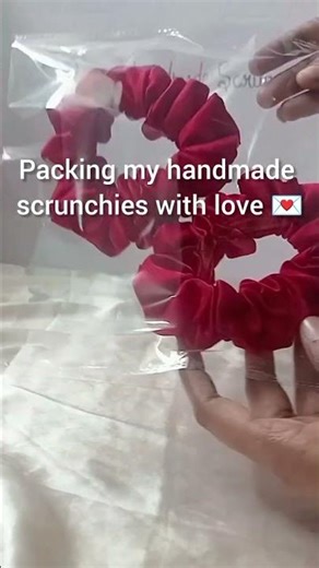 My First Week on YouTube | Handmade Scrunchie Packing ❤️