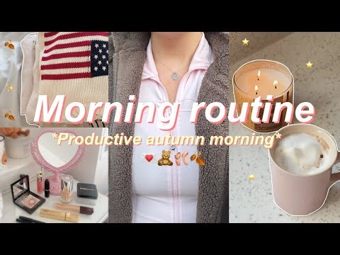 Fall Morning Routine 2025 🍁 Mindful Habits, Journaling & Cozy Makeup Routine