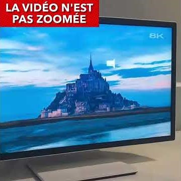 Démonstration d'un écran de 27 pouces en 8K
